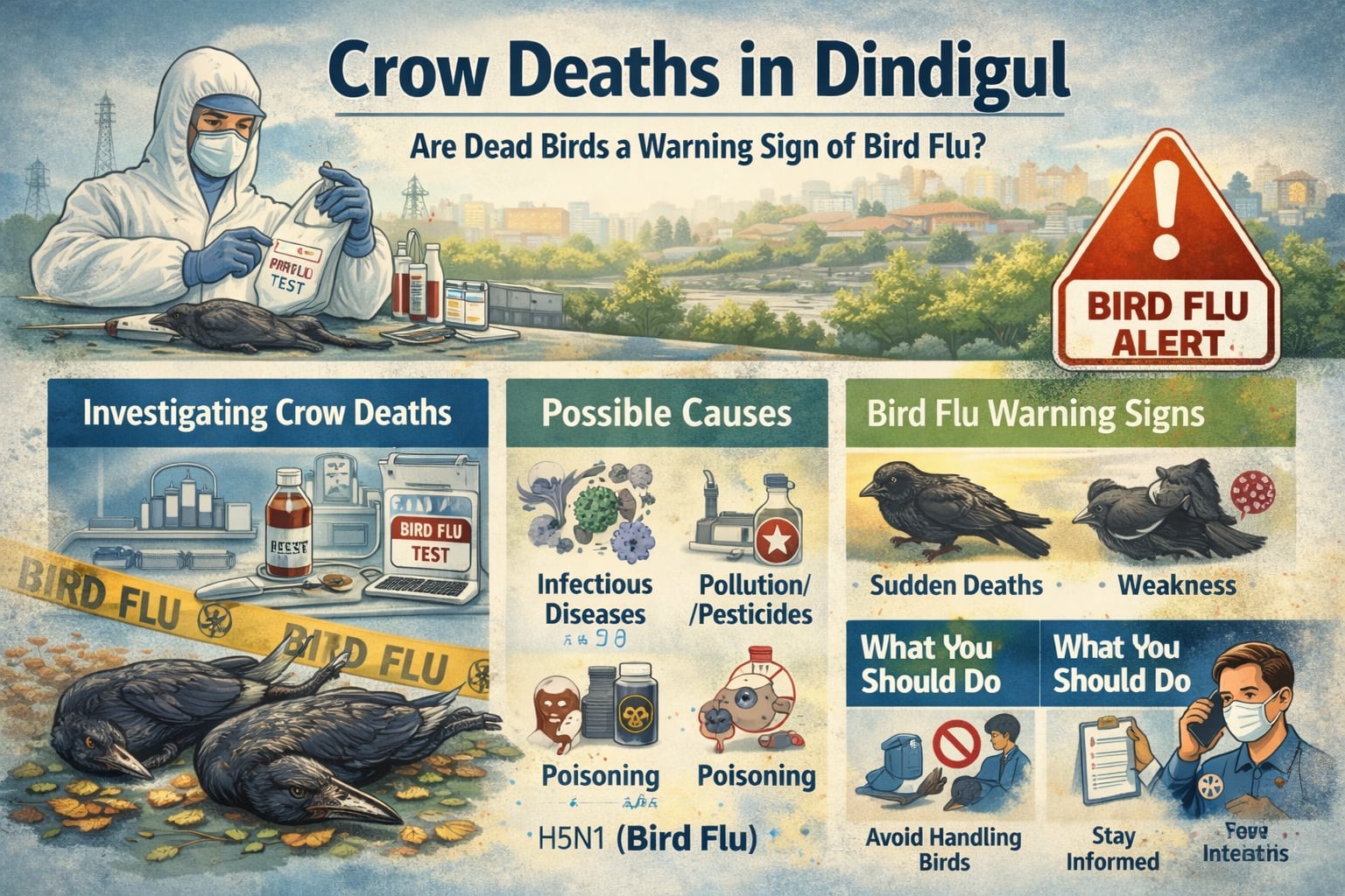 Crow Deaths in Dindigul