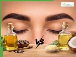 Castor oil vs coconut oil: Which is the best hair growth oil for thick eyebrows?