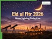 Eid ul Fitr 2026 Moon Sighting Live: When is Eid in India, Iran, Saudi Arabia, UAE, Pakistan, Bangladesh, Afghanistan this year?