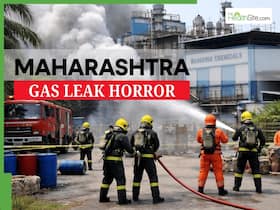 Maharashtra Gas Leak: Toxic Oleum Leak in Palghar Forces Mass Evacuation; 2,600 Rushed to Safety, Residents Report Eye Irritation Maharashtra Gas Leak: Toxic Oleum Leak in Palghar Forces Mass Evacuation; 2,600 Rushed to Safety, Residents Report Eye Irritation