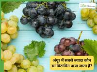 अंगूर में सबसे ज्यादा कौन सा विटामिन पाया जाता है?