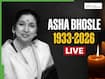 Asha Bhosle cause of death, funeral details LIVE Updates: Legendary singer died of multi-organ failure after cardiac arrest; Cremation today at 4 PM with full state honours