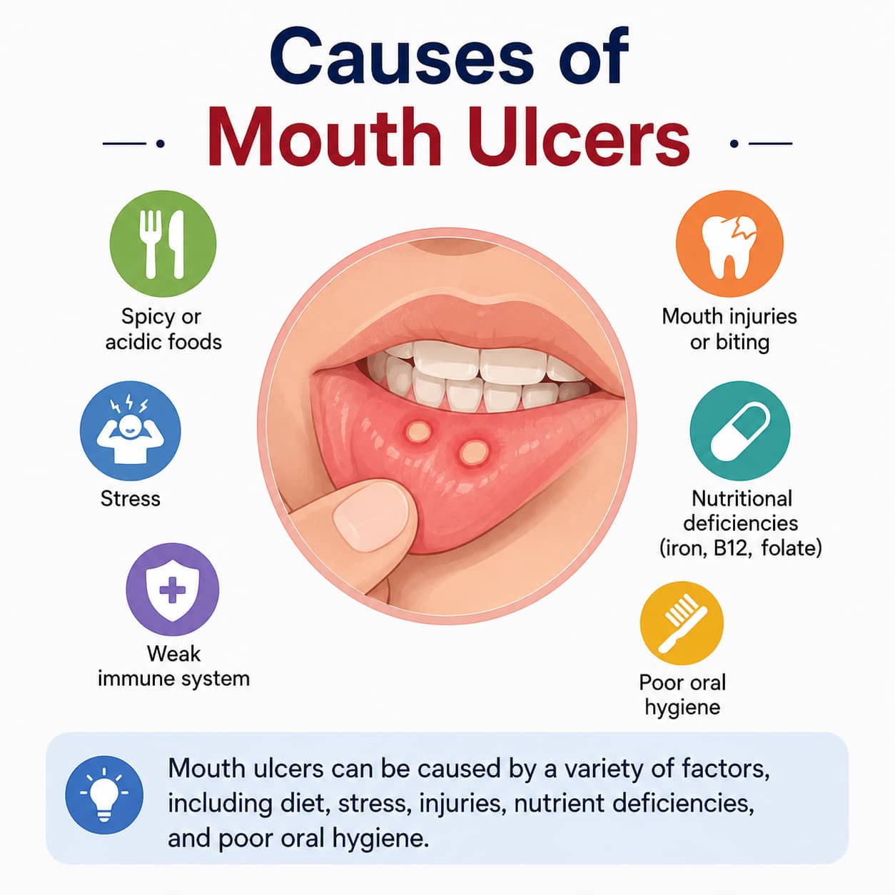 Causes of mouth ulcers