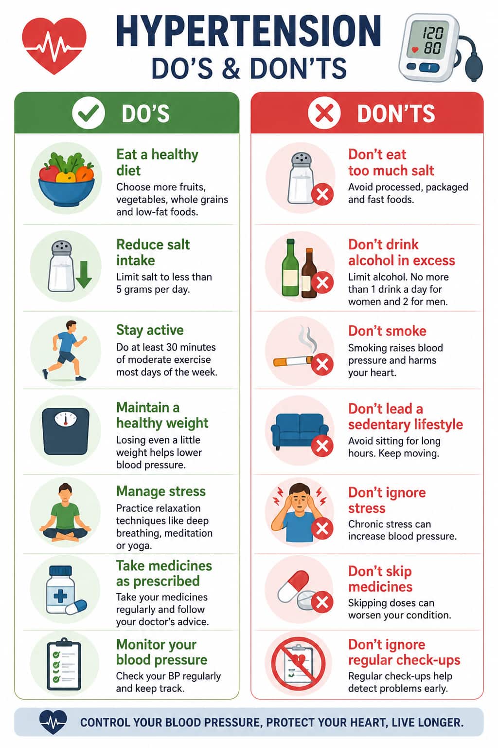 Dos and Don'ts of Hypertension