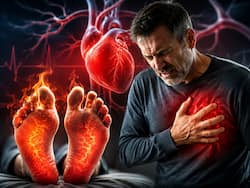 Heart attack symptoms: Burning feet at night and 10 other warning signs you shouldn't ignore
