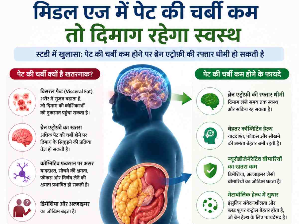 पेट की चर्बी कम होने के फायदे क्य हैं?