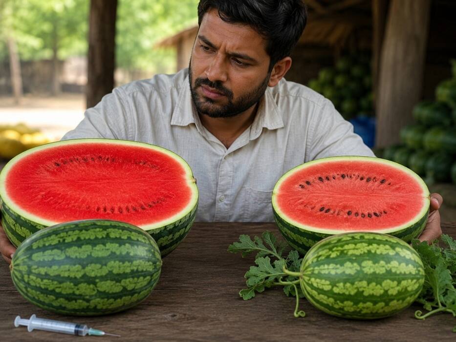 बड़ा और लाल तरबूज कहीं हार्मोन इंजेक्शन वाला तो नहीं? जानें कैसे लगाएं पता