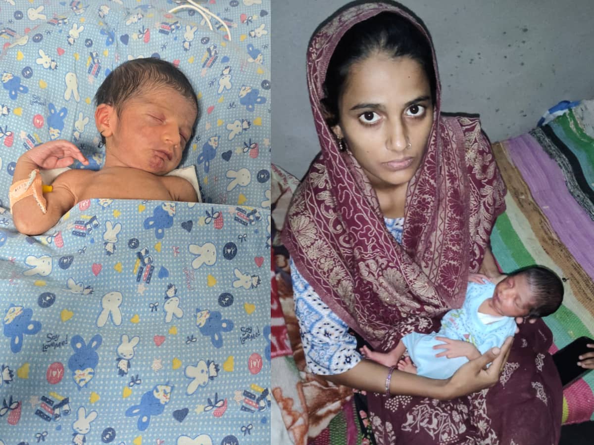 baby recovering after emergency care 1