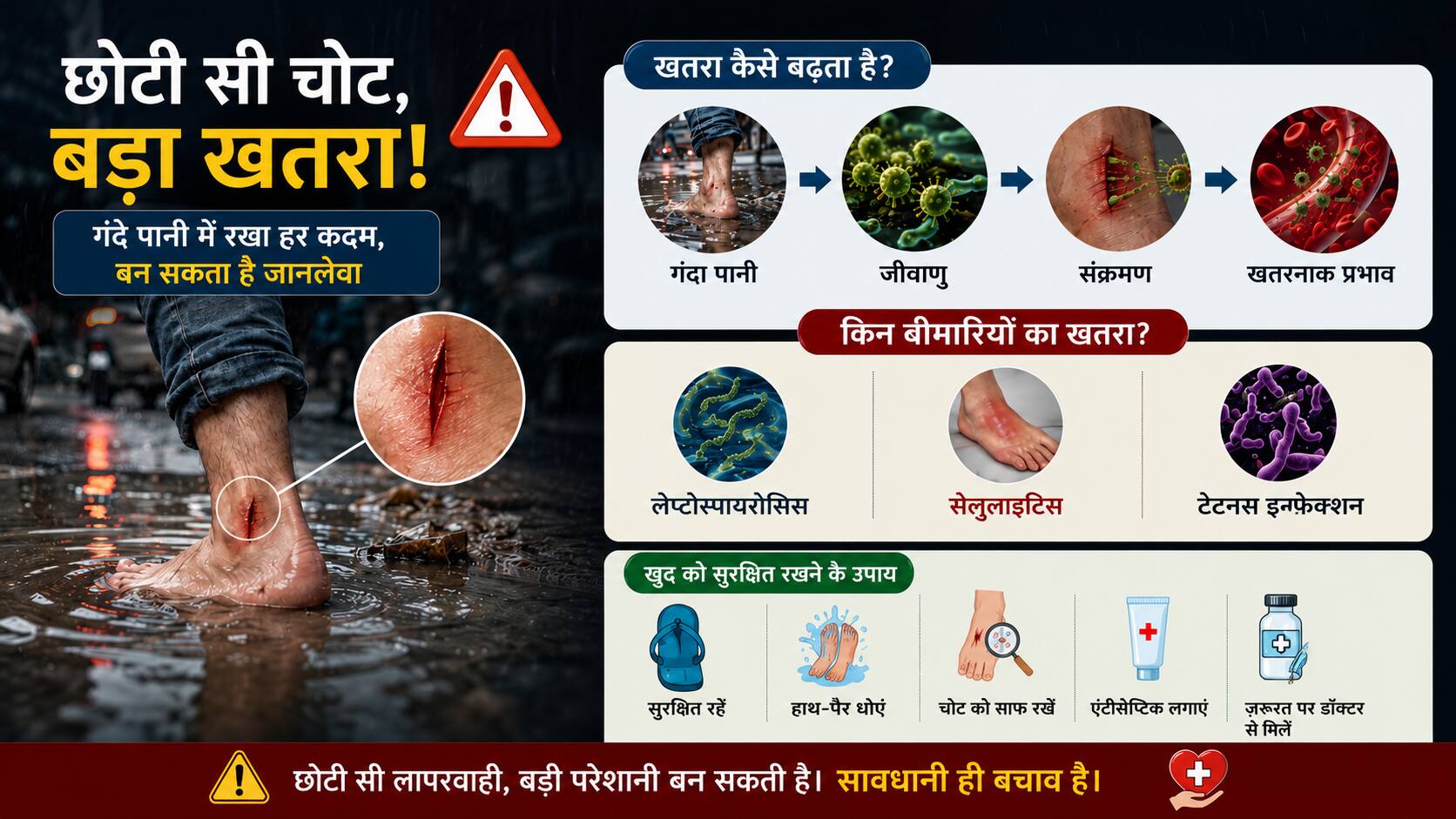 क्या पैरों में छोटा सा कट भी बन सकता है बड़ी परेशानी?