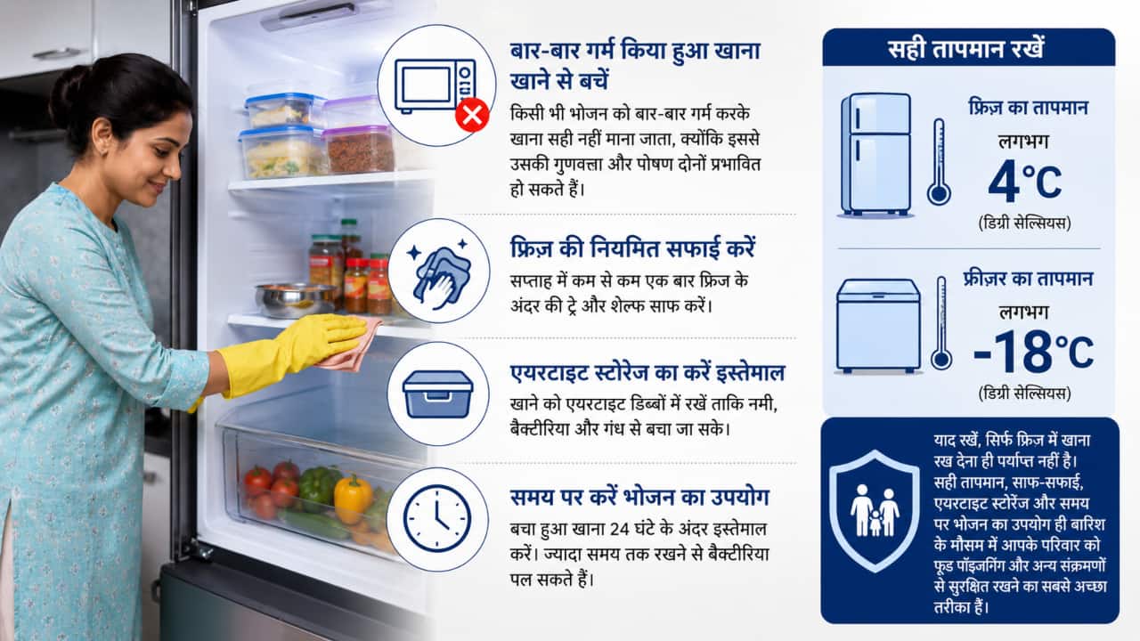Fridge food safety monsoon